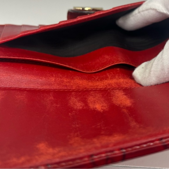 ♥️Gucci Red Patent Leather Guccisima Long Wallet | PRELOVED♥️ - Picture 12 of 12